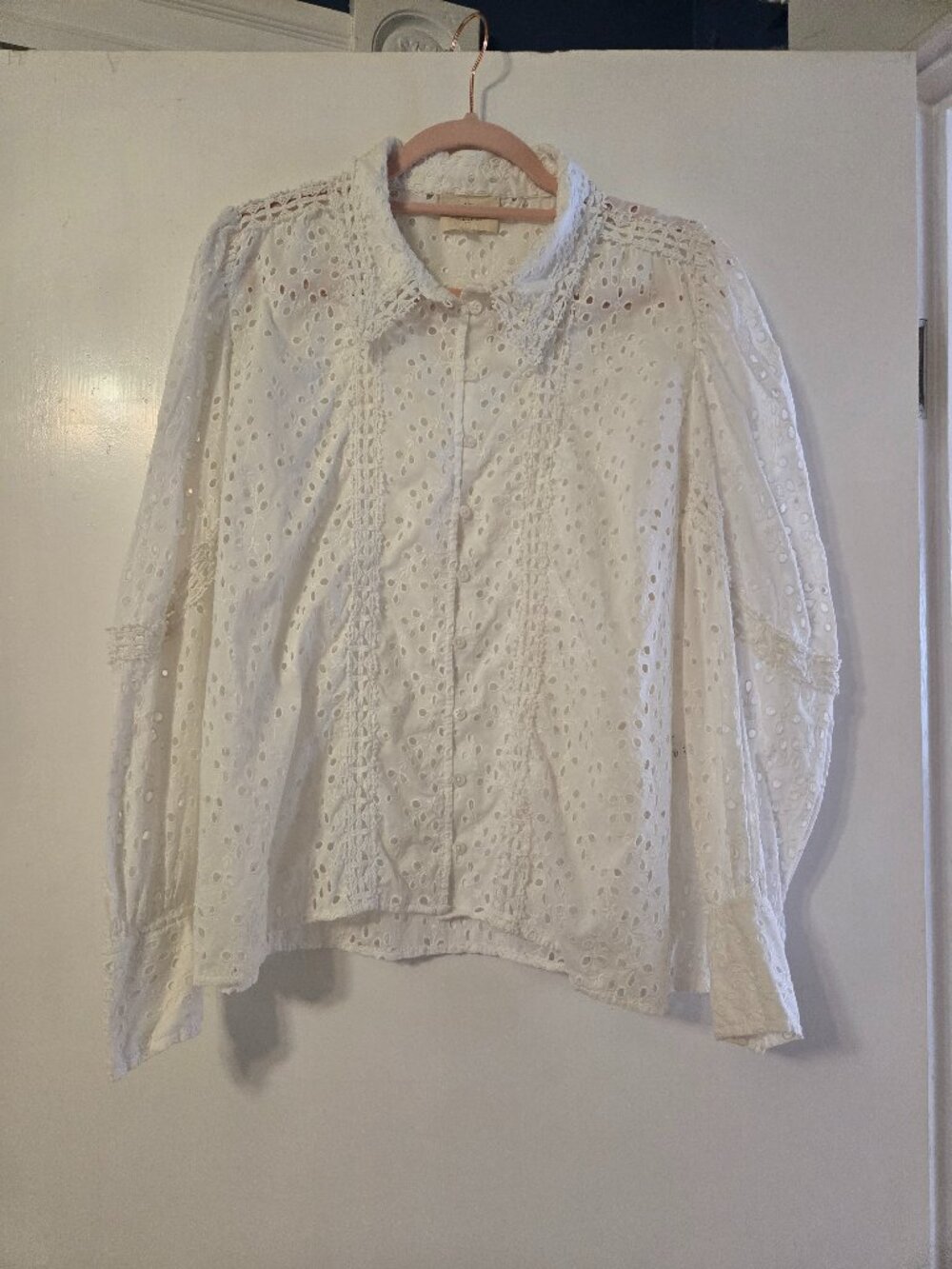 Sezane Cara Shirt Crème - Size 44